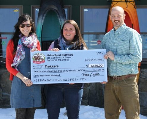 Trekkers Recipient of $1136 from Maine Sport Outfitters’April 5-7th Non-Profit Weekend