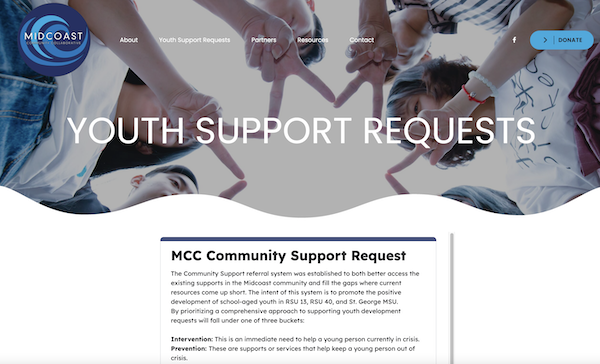 Midcoast Community Collaborative launches website, tool for people who work with youth