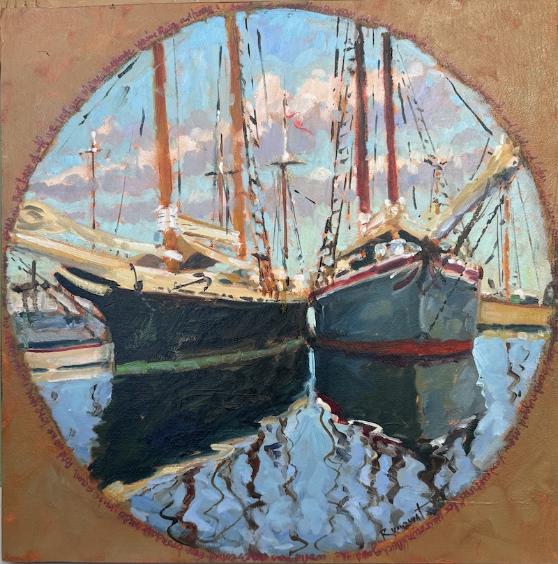 Painting of two boats